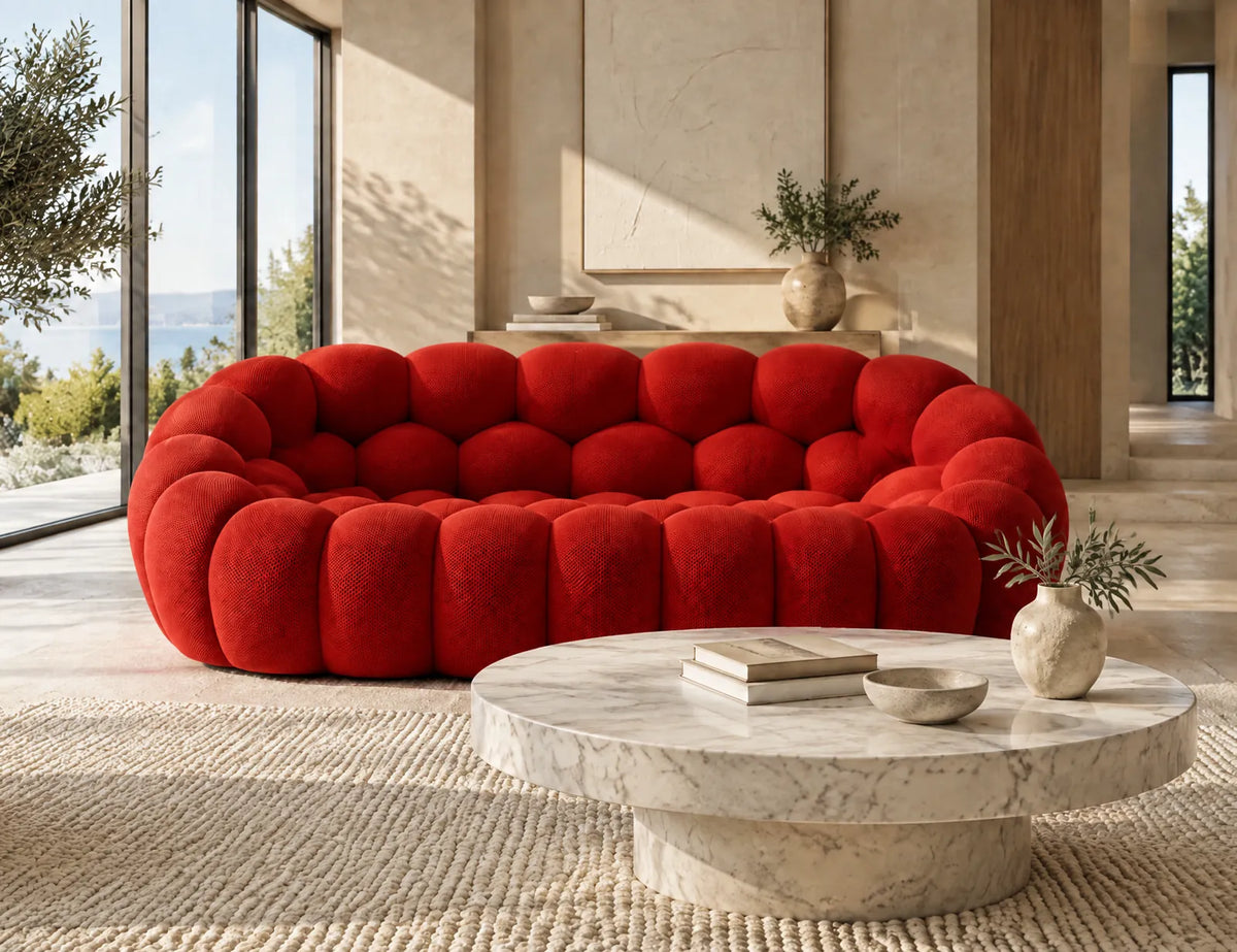 Bubble 3 places, coloris Vermillon